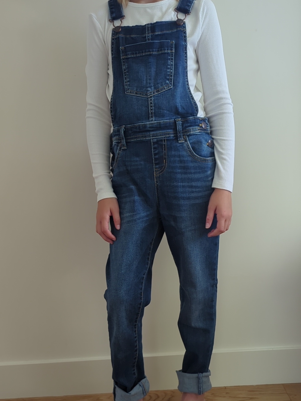 Denim Blue Kid's Overalls